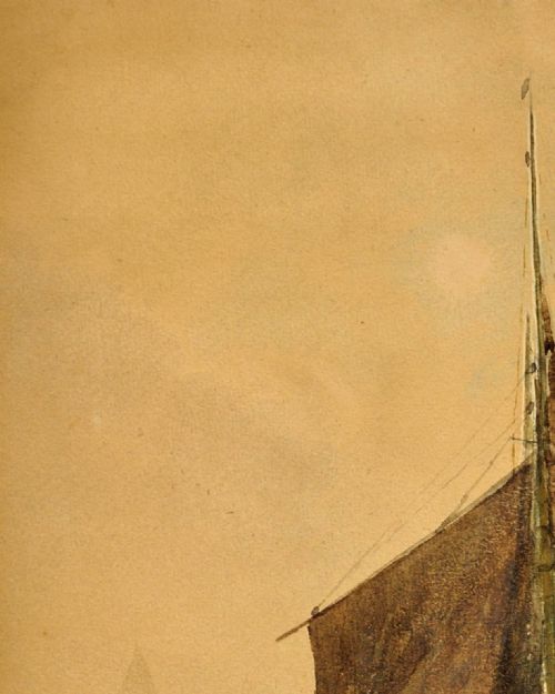 RICHARD HARRY CARTER 1839 1911 ENGLISH WEST COUNTRY TRAWLING LUGGERS CIRCA 1904 FRAMED WATERCOLOUR PAINTING DEVON CORNWALL MARITIME - ADDITIONAL PHOTO 8