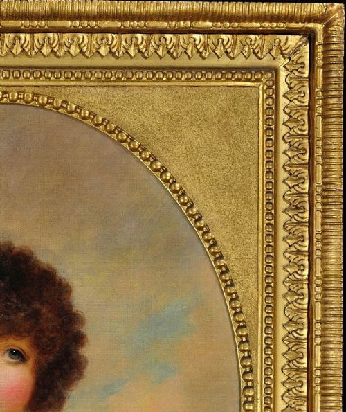 PAINTED IN INDIA 1792 1795 PORTRAIT OIL PAINTING OF CHARLOTTE SHORE DAUGHTER OF THE GOVERNOR GENERAL OF INDIA BY ARTHUR WILLIAM DEVIS 17621822 - ADDITIONAL PHOTO 5
