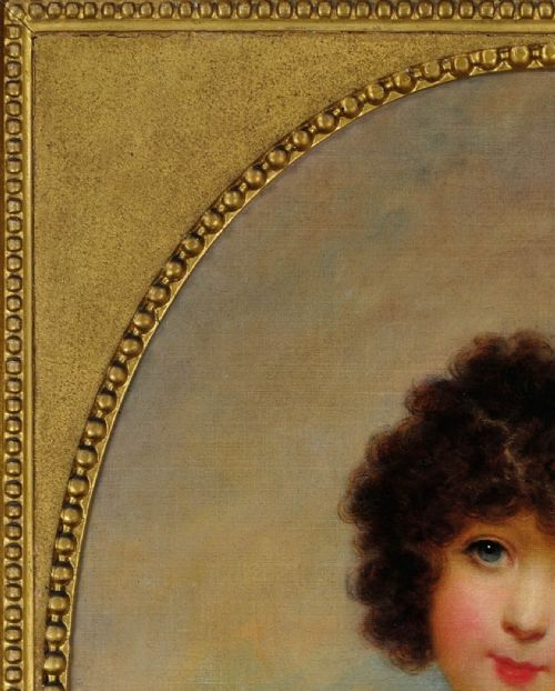 PAINTED IN INDIA 1792 1795 PORTRAIT OIL PAINTING OF CHARLOTTE SHORE DAUGHTER OF THE GOVERNOR GENERAL OF INDIA BY ARTHUR WILLIAM DEVIS 17621822 - ADDITIONAL PHOTO 8