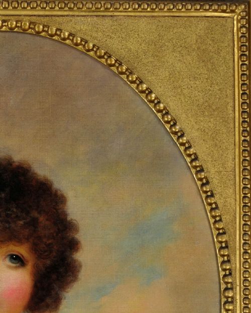 PAINTED IN INDIA 1792 1795 PORTRAIT OIL PAINTING OF CHARLOTTE SHORE DAUGHTER OF THE GOVERNOR GENERAL OF INDIA BY ARTHUR WILLIAM DEVIS 17621822 - ADDITIONAL PHOTO 9