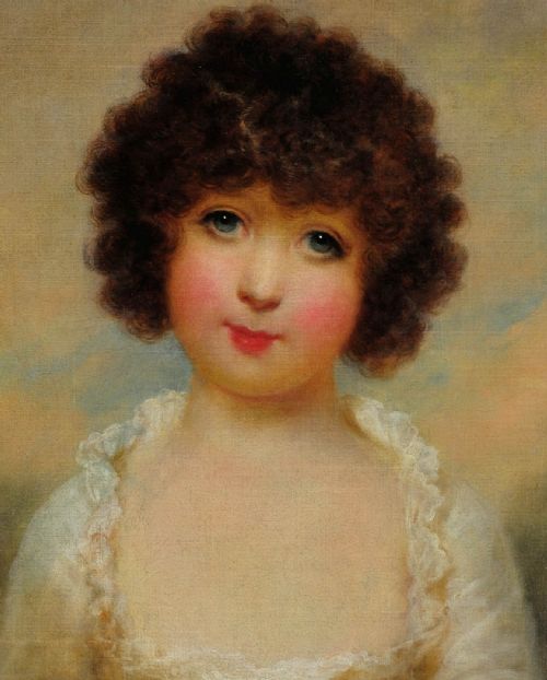 PAINTED IN INDIA 1792 1795 PORTRAIT OIL PAINTING OF CHARLOTTE SHORE DAUGHTER OF THE GOVERNOR GENERAL OF INDIA BY ARTHUR WILLIAM DEVIS 17621822 - ADDITIONAL PHOTO 12