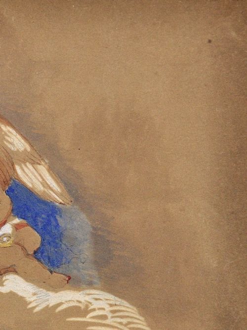 BY QUEEN VICTORIAS DAUGHTER PRINCESS ALICE MAUD MARY 1843 1878 LONG LIFE AND HAPPINESS JUNE 11TH 1860 FRAMED WATERCOLOUR PAINTING BRITISH ROYAL FAMILY - ADDITIONAL PHOTO 6