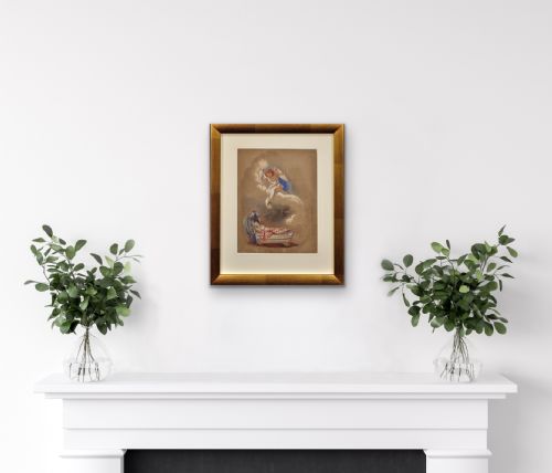 BY QUEEN VICTORIAS DAUGHTER PRINCESS ALICE MAUD MARY 1843 1878 LONG LIFE AND HAPPINESS JUNE 11TH 1860 FRAMED WATERCOLOUR PAINTING BRITISH ROYAL FAMILY - ADDITIONAL PHOTO 21