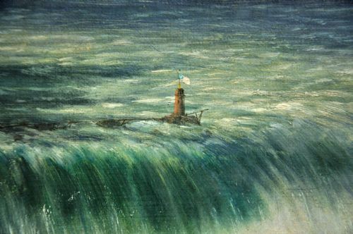 ALEXANDRE LE BIHAN 1839 1924 NIAGARA FALLS FRAMED LARGE LANDSCAPE CIRCA 1870S OIL PAINTING VERY DETAILED PANORAMA NEW YORK STATE ONTARIO FRENCH ARTIST - ADDITIONAL PHOTO 11
