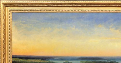 ALEXANDRE LE BIHAN 1839 1924 NIAGARA FALLS FRAMED LARGE LANDSCAPE CIRCA 1870S OIL PAINTING VERY DETAILED PANORAMA NEW YORK STATE ONTARIO FRENCH ARTIST - ADDITIONAL PHOTO 13