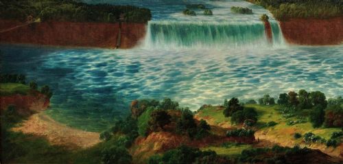 ALEXANDRE LE BIHAN 1839 1924 NIAGARA FALLS FRAMED LARGE LANDSCAPE CIRCA 1870S OIL PAINTING VERY DETAILED PANORAMA NEW YORK STATE ONTARIO FRENCH ARTIST - ADDITIONAL PHOTO 15