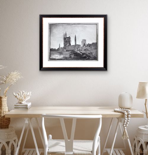LEOPOLD HALVOET D1918 BELGIAN SOLDIER WORLD WAR 1 TRENCH ART FRAMED CHARCOAL BATTLEFIELD DRAWING ARRAS FRANCE 1915 - ADDITIONAL PHOTO 18