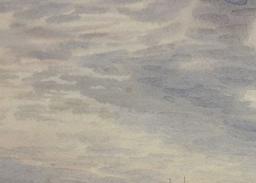 CHARLES WILLIAM ADDERTON 1866 1944 NORWEGIAN BARQUES AT ANCHOR LYME BAY DEVON DORSET FRAMED VICTORIAN MARITIME WATERCOLOUR PAINTING - ADDITIONAL PHOTO 4