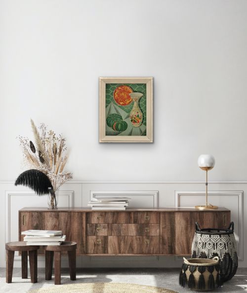 DENIS MITCHELL 1912 1993 ST IVES SCHOOL 1944 STILL LIFE FRAMED OIL PAINTING BY BARBARA HEPWORTH'S PRINCIPAL ASSISTANT IMPORTANT CORNWALL CORNISH ARTIST - ADDITIONAL PHOTO 11