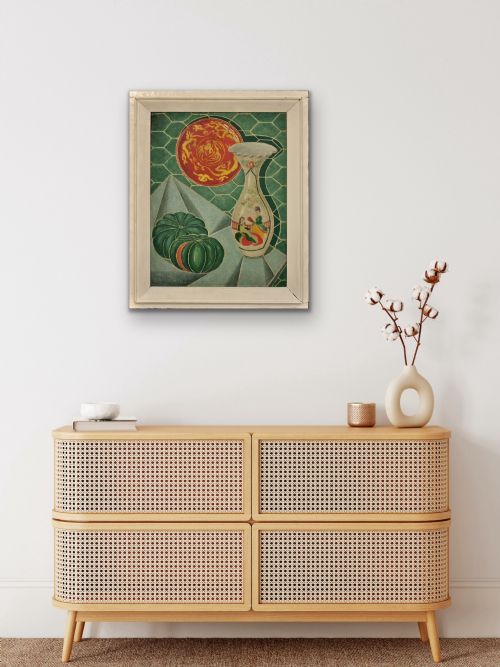 DENIS MITCHELL 1912 1993 ST IVES SCHOOL 1944 STILL LIFE FRAMED OIL PAINTING BY BARBARA HEPWORTH'S PRINCIPAL ASSISTANT IMPORTANT CORNWALL CORNISH ARTIST - ADDITIONAL PHOTO 14