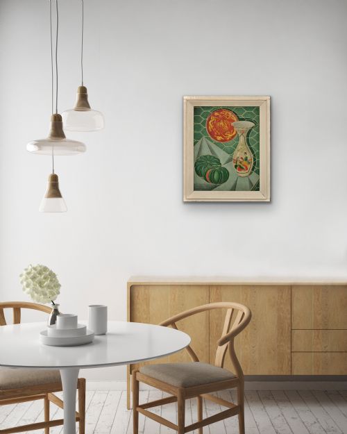 DENIS MITCHELL 1912 1993 ST IVES SCHOOL 1944 STILL LIFE FRAMED OIL PAINTING BY BARBARA HEPWORTH'S PRINCIPAL ASSISTANT IMPORTANT CORNWALL CORNISH ARTIST - ADDITIONAL PHOTO 23
