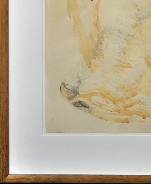 DAME ELISABETH FRINK 1930 1993 HAWK 1969 FRAMED WATERCOLOUR MID 20TH CENTURY BRITISH PAINTING - ADDITIONAL PHOTO 6