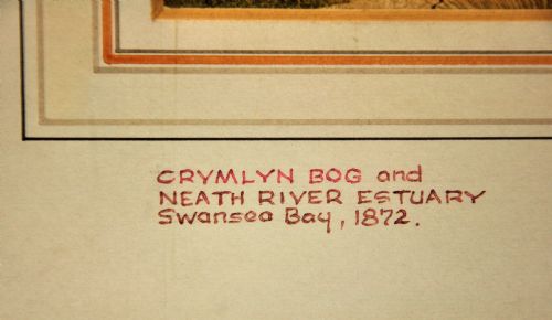 CORNELIUS PEARSON 1805 1891 CRYMLYN BOG AND NEATH RIVER ESTUARY SWANSEA BAY 1872 WALES FRAMED WATERCOLOUR PAINTING AFON NEDD BAE ABERTAWE CYMRU - ADDITIONAL PHOTO 7