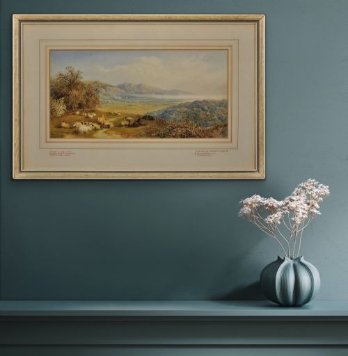 CORNELIUS PEARSON 1805 1891 CRYMLYN BOG AND NEATH RIVER ESTUARY SWANSEA BAY 1872 WALES FRAMED WATERCOLOUR PAINTING AFON NEDD BAE ABERTAWE CYMRU - ADDITIONAL PHOTO 21
