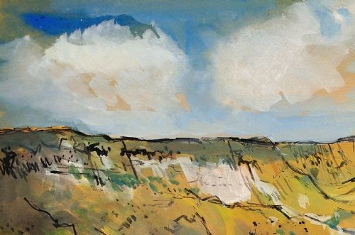 LIONEL HORSNELL 1932 2011 RINGSTEAD BAY AND WHITE NOTHE THE JURASSIC COAST DORSET 1960S FRAMED WATERCOLOUR PAINTING WEYMOUTH AND PORTLAND - ADDITIONAL PHOTO 5