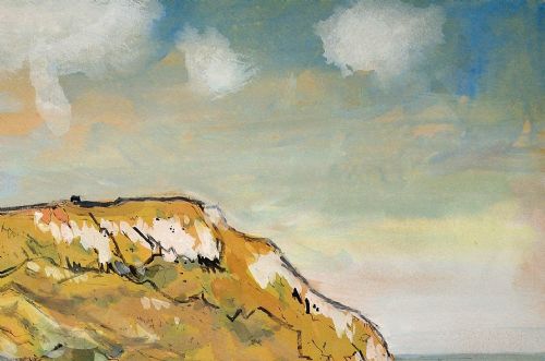 LIONEL HORSNELL 1932 2011 RINGSTEAD BAY AND WHITE NOTHE THE JURASSIC COAST DORSET 1960S FRAMED WATERCOLOUR PAINTING WEYMOUTH AND PORTLAND - ADDITIONAL PHOTO 6