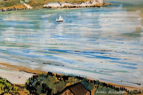 LIONEL HORSNELL 1932 2011 RINGSTEAD BAY AND WHITE NOTHE THE JURASSIC COAST DORSET 1960S FRAMED WATERCOLOUR PAINTING WEYMOUTH AND PORTLAND - ADDITIONAL PHOTO 7