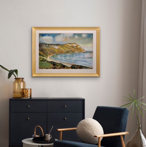 LIONEL HORSNELL 1932 2011 RINGSTEAD BAY AND WHITE NOTHE THE JURASSIC COAST DORSET 1960S FRAMED WATERCOLOUR PAINTING WEYMOUTH AND PORTLAND - ADDITIONAL PHOTO 14