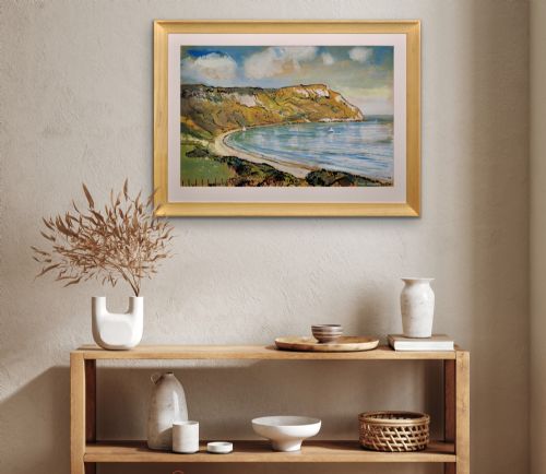 LIONEL HORSNELL 1932 2011 RINGSTEAD BAY AND WHITE NOTHE THE JURASSIC COAST DORSET 1960S FRAMED WATERCOLOUR PAINTING WEYMOUTH AND PORTLAND - ADDITIONAL PHOTO 16