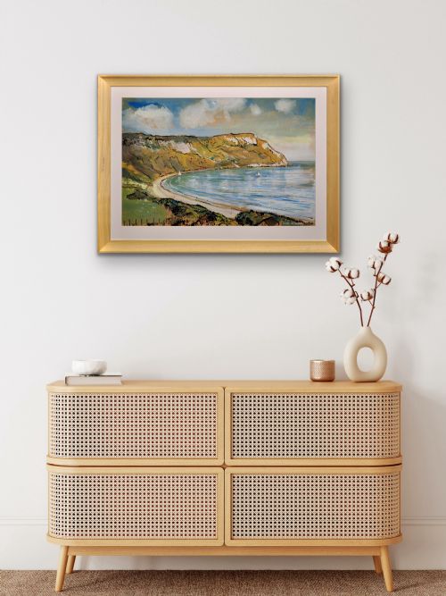 LIONEL HORSNELL 1932 2011 RINGSTEAD BAY AND WHITE NOTHE THE JURASSIC COAST DORSET 1960S FRAMED WATERCOLOUR PAINTING WEYMOUTH AND PORTLAND - ADDITIONAL PHOTO 19