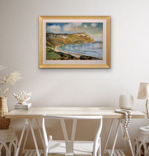 LIONEL HORSNELL 1932 2011 RINGSTEAD BAY AND WHITE NOTHE THE JURASSIC COAST DORSET 1960S FRAMED WATERCOLOUR PAINTING WEYMOUTH AND PORTLAND - ADDITIONAL PHOTO 21