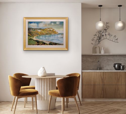 LIONEL HORSNELL 1932 2011 RINGSTEAD BAY AND WHITE NOTHE THE JURASSIC COAST DORSET 1960S FRAMED WATERCOLOUR PAINTING WEYMOUTH AND PORTLAND - ADDITIONAL PHOTO 22