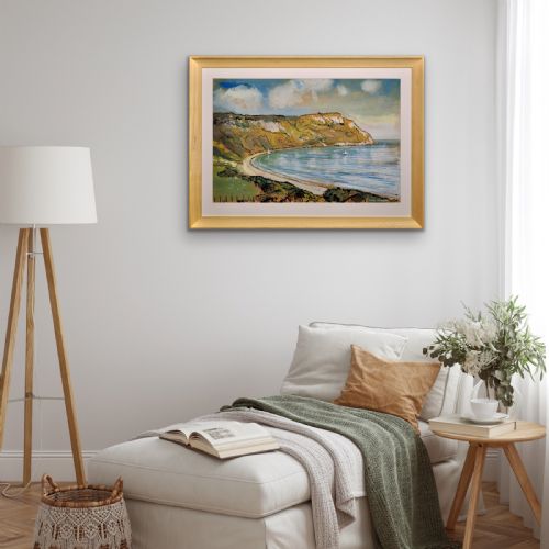LIONEL HORSNELL 1932 2011 RINGSTEAD BAY AND WHITE NOTHE THE JURASSIC COAST DORSET 1960S FRAMED WATERCOLOUR PAINTING WEYMOUTH AND PORTLAND - ADDITIONAL PHOTO 23