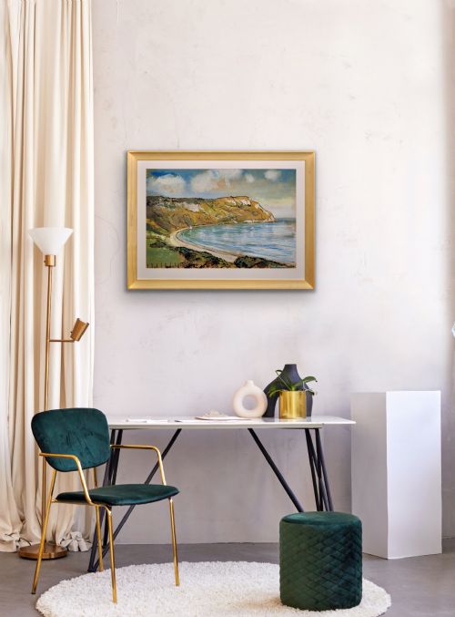 LIONEL HORSNELL 1932 2011 RINGSTEAD BAY AND WHITE NOTHE THE JURASSIC COAST DORSET 1960S FRAMED WATERCOLOUR PAINTING WEYMOUTH AND PORTLAND - ADDITIONAL PHOTO 25