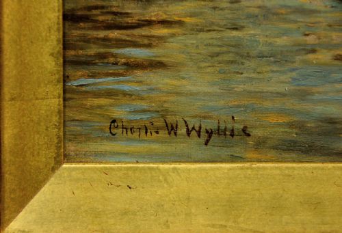 CHARLES WILLIAM WYLLIE 1853 1923 THE UPPER POOL RIVER THAMES LONDON 1880S FRAMED OIL PAINTING TOWER OF LONDON SOUTHWARK BILLINGSGATE - ADDITIONAL PHOTO 2