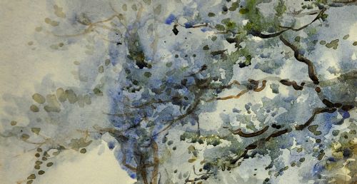 EDGAR WOOLLATT 1871 1931 ROMANY GYPSY CARAVAN AT THE ROUND HOUSE CLIFTON LANE WILFORD NOTTINGHAM FRAMED WATERCOLOUR PAINTING CIRCA 1910 - ADDITIONAL PHOTO 5