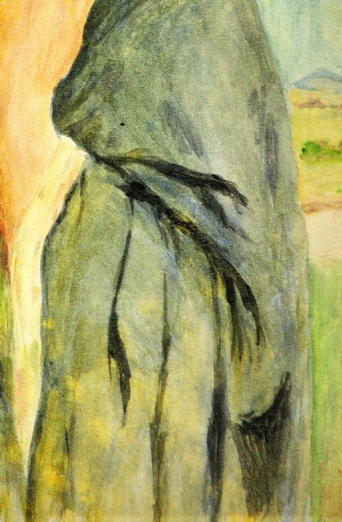 PHILIP RICHARD MORRIS 1836 1902 ENGLISH THE CLOAKED SHEPHERDESS FRAMED WATERCOLOUR CIRCA 1890 PRERAPHAELITE MOVEMENT ART NOUVEAU PERIOD - ADDITIONAL PHOTO 7