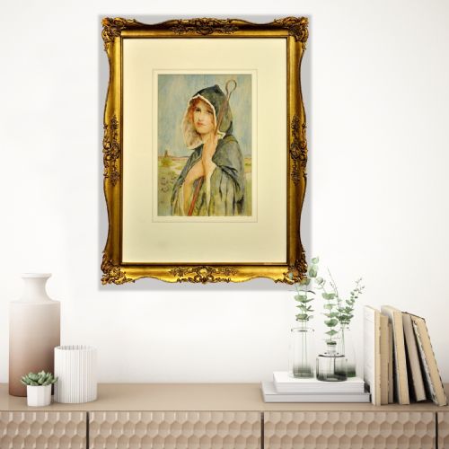 PHILIP RICHARD MORRIS 1836 1902 ENGLISH THE CLOAKED SHEPHERDESS FRAMED WATERCOLOUR CIRCA 1890 PRERAPHAELITE MOVEMENT ART NOUVEAU PERIOD - ADDITIONAL PHOTO 20