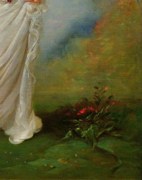 ANDR CHARLES VOILLEMOT 1822 1893 FRAMED 1860S FRENCH ACADEMIC STYLE OIL PAINTING WITH ROMANTIC MYTHOLOGICAL THEMES - ADDITIONAL PHOTO 7