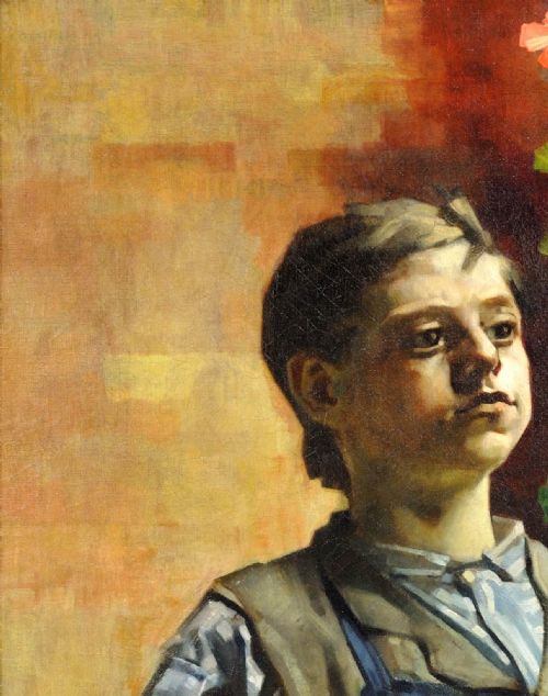 FRANS GAILLIARD 1861 1932 LE PETIT JARDINIER A BELGIAN MASTER OF LIGHT AND FORM FRAMED 1887 LUMINIST OIL PAINTING - ADDITIONAL PHOTO 11