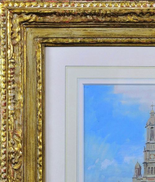 VICTOR GABRIEL GILBERT 1847 1933 L EGLISE DE LA SAINTETRINITE PLACE DE LA TRINITE PARIS EARLY 20TH CENTURY FRENCH CITYSCAPE FRAMED PAINTING - ADDITIONAL PHOTO 4