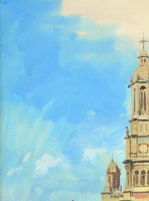 VICTOR GABRIEL GILBERT 1847 1933 L EGLISE DE LA SAINTETRINITE PLACE DE LA TRINITE PARIS EARLY 20TH CENTURY FRENCH CITYSCAPE FRAMED PAINTING - ADDITIONAL PHOTO 5