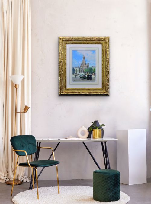 VICTOR GABRIEL GILBERT 1847 1933 L EGLISE DE LA SAINTETRINITE PLACE DE LA TRINITE PARIS EARLY 20TH CENTURY FRENCH CITYSCAPE FRAMED PAINTING - ADDITIONAL PHOTO 22