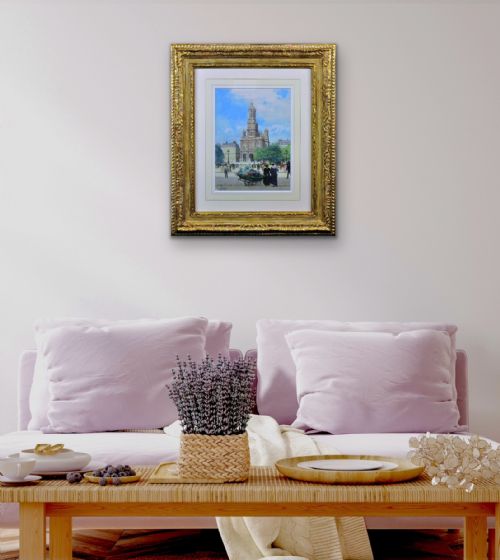 VICTOR GABRIEL GILBERT 1847 1933 L EGLISE DE LA SAINTETRINITE PLACE DE LA TRINITE PARIS EARLY 20TH CENTURY FRENCH CITYSCAPE FRAMED PAINTING - ADDITIONAL PHOTO 23