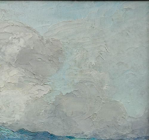 HELEN LAYFIELD BRADLEY 1900 1979 SUNSHINE SHADOWS ACROSS THE LEVEN ESTUARY 1965 FRAMED LAKE DISTRICT LANDSCAPE IMPASTO OIL PAINTING - ADDITIONAL PHOTO 5