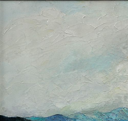 HELEN LAYFIELD BRADLEY 1900 1979 SUNSHINE SHADOWS ACROSS THE LEVEN ESTUARY 1965 FRAMED LAKE DISTRICT LANDSCAPE IMPASTO OIL PAINTING - ADDITIONAL PHOTO 6