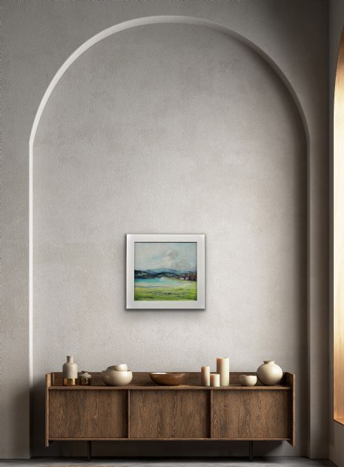 HELEN LAYFIELD BRADLEY 1900 1979 SUNSHINE SHADOWS ACROSS THE LEVEN ESTUARY 1965 FRAMED LAKE DISTRICT LANDSCAPE IMPASTO OIL PAINTING - ADDITIONAL PHOTO 23