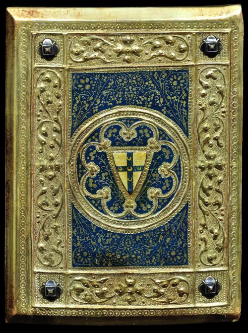 ICILIO FEDERICO JONI 1866 1946 PAINTED WOOD TAVOLETTE BOOK COVER BINDING THE SIENESE BICCHERNA AESTHETIC FRAMED - ADDITIONAL PHOTO 1