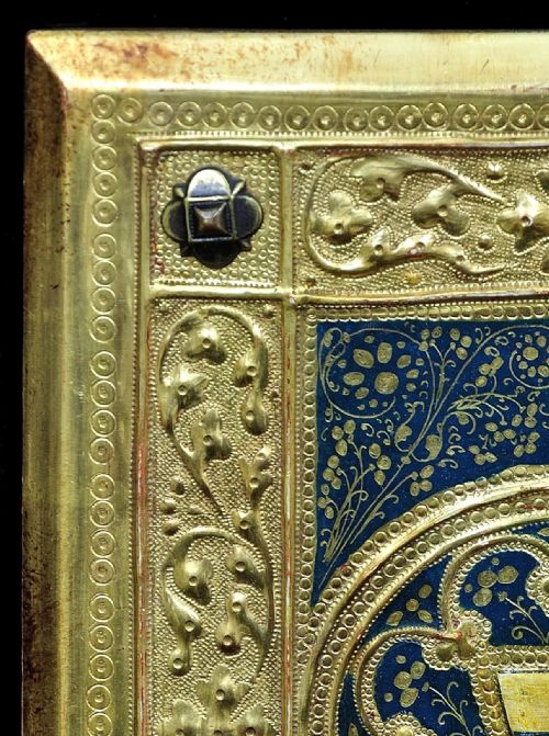 ICILIO FEDERICO JONI 1866 1946 PAINTED WOOD TAVOLETTE BOOK COVER BINDING THE SIENESE BICCHERNA AESTHETIC FRAMED - ADDITIONAL PHOTO 8