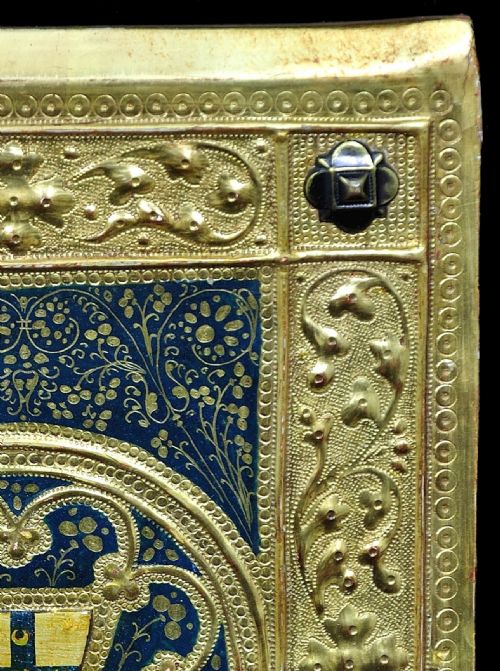 ICILIO FEDERICO JONI 1866 1946 PAINTED WOOD TAVOLETTE BOOK COVER BINDING THE SIENESE BICCHERNA AESTHETIC FRAMED - ADDITIONAL PHOTO 9