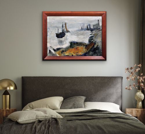 RAYMOND PICQUE 1926 1984 FRENCH ABSTRACT IMPRESSIONIST FRAMED OIL PAINTING BY GROUPE DE GRAVELINES FOUNDER ARTIST CIRCA 1964 - ADDITIONAL PHOTO 11