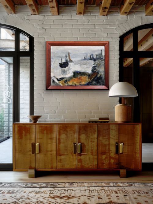 RAYMOND PICQUE 1926 1984 FRENCH ABSTRACT IMPRESSIONIST FRAMED OIL PAINTING BY GROUPE DE GRAVELINES FOUNDER ARTIST CIRCA 1964 - ADDITIONAL PHOTO 13