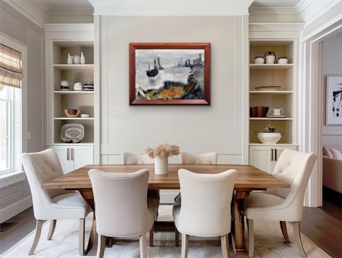 RAYMOND PICQUE 1926 1984 FRENCH ABSTRACT IMPRESSIONIST FRAMED OIL PAINTING BY GROUPE DE GRAVELINES FOUNDER ARTIST CIRCA 1964 - ADDITIONAL PHOTO 14