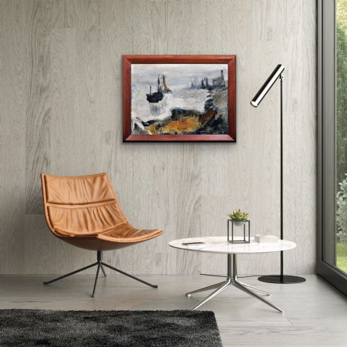 RAYMOND PICQUE 1926 1984 FRENCH ABSTRACT IMPRESSIONIST FRAMED OIL PAINTING BY GROUPE DE GRAVELINES FOUNDER ARTIST CIRCA 1964 - ADDITIONAL PHOTO 15