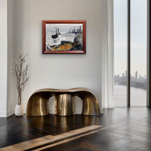 RAYMOND PICQUE 1926 1984 FRENCH ABSTRACT IMPRESSIONIST FRAMED OIL PAINTING BY GROUPE DE GRAVELINES FOUNDER ARTIST CIRCA 1964 - ADDITIONAL PHOTO 16