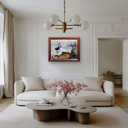 RAYMOND PICQUE 1926 1984 FRENCH ABSTRACT IMPRESSIONIST FRAMED OIL PAINTING BY GROUPE DE GRAVELINES FOUNDER ARTIST CIRCA 1964 - ADDITIONAL PHOTO 17